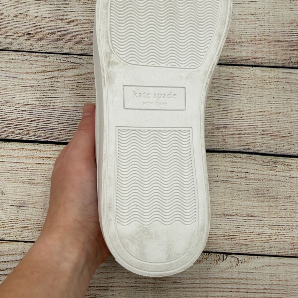 Kate Spade White Sneakers with Black Accents - Picture 2 of 5